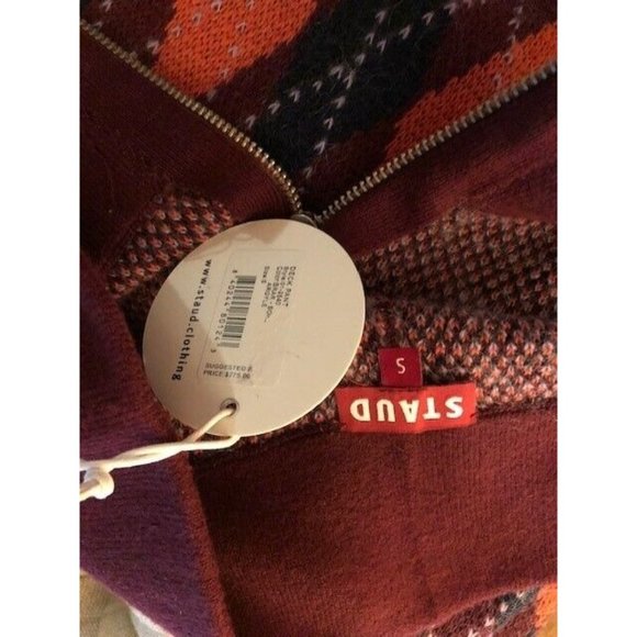 NEW WITH TAGS $275 STAUD DECK ARGYLE WOOL PANTS SIZE SMALL SOLD OUT EVERYWHERE! - Picture 8 of 8